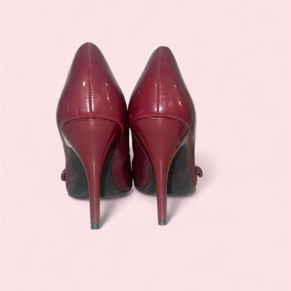 American Eagle Outfitters Burgundy Patent Mary Jane Heels - Picture 3 of 3